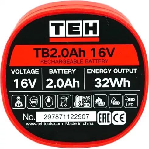 Аккумулятор для инструмента TEH TB2.0Ah 16V