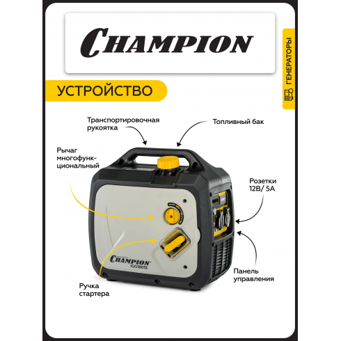 Генератор бензиновый Champion IGG1801S