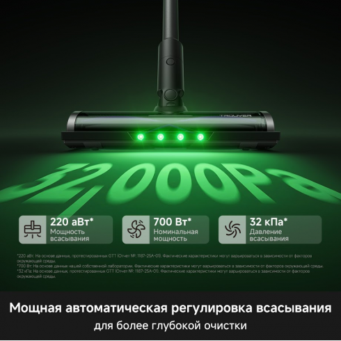 Пылесос Trouver Cordless Vacuum Cleaner S7 Ultra Aqua-RU (V2590)