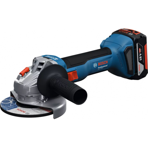 Машина шлифовальная угловая Bosch GWS 18V-8 Professional (06019N9020) (с 2-мя АКБ, кейс)