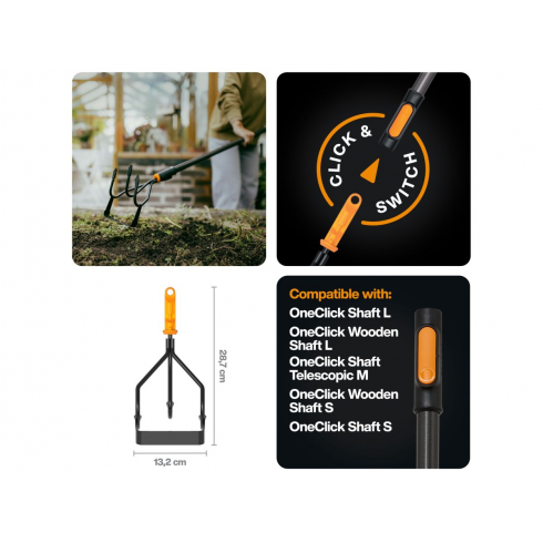 Культиватор-пропалыватель Fiskars OneClick (1080685)