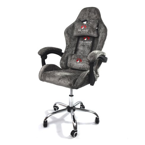 Вибромассажное кресло Calviano Nero dark grey plush