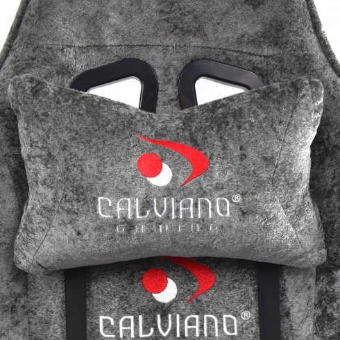Вибромассажное кресло Calviano Avanti Ultimato dark grey fabric