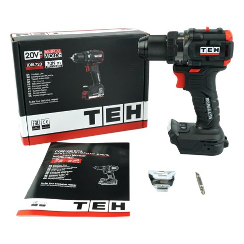 Дрель аккумуляторная TEH TDBL720