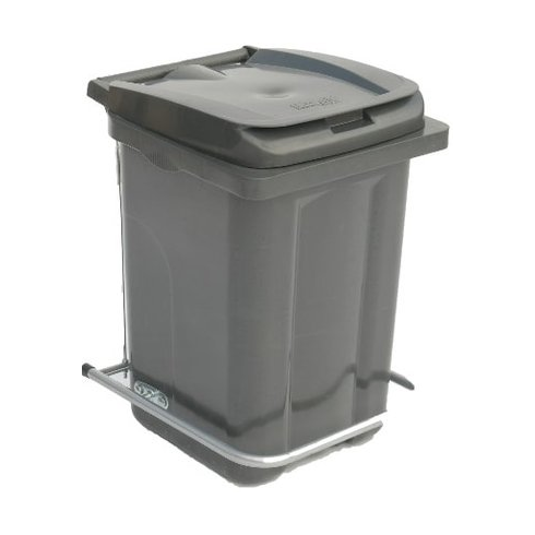 Контейнер для мусора Razak Plast с педалью 60 л (темно-серый)