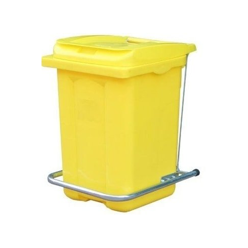 Контейнер для мусора Razak Plast с педалью 60 л (желтый)