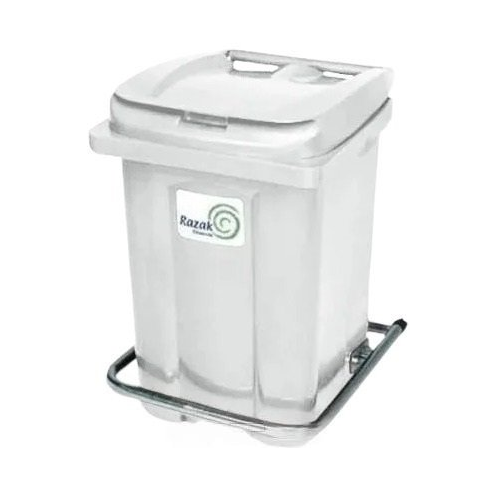 Контейнер для мусора Razak Plast с педалью 60 л (белый)