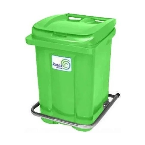 Контейнер для мусора Razak Plast с педалью 60 л (салатовый)