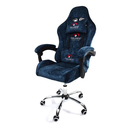 Вибромассажное кресло Calviano Nero blue plush