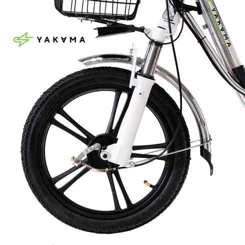 Электровелосипед Yakama R1 серебристый