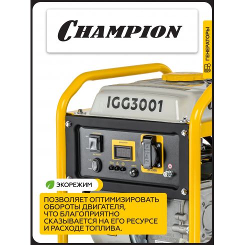 Генератор бензиновый Champion IGG3001
