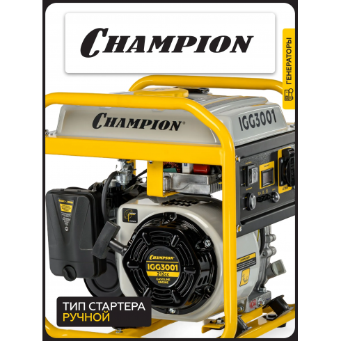 Генератор бензиновый Champion IGG3001