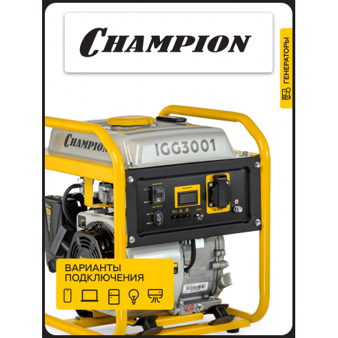 Генератор бензиновый Champion IGG3001