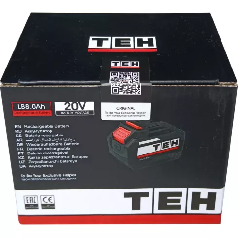 Аккумулятор для инструмента TEH LB8.0Ah 20V 10C