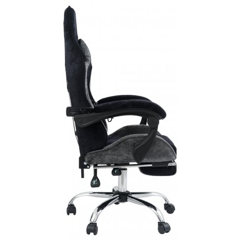 Вибромассажное кресло Calviano Amarone Black-Grey plush