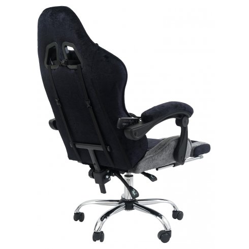 Вибромассажное кресло Calviano Amarone Black-Grey plush