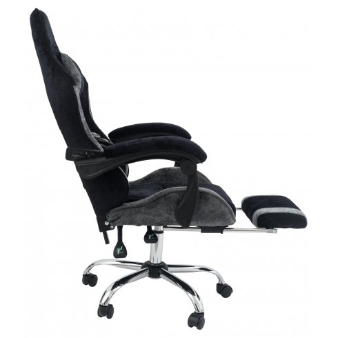 Вибромассажное кресло Calviano Amarone Black-Grey plush