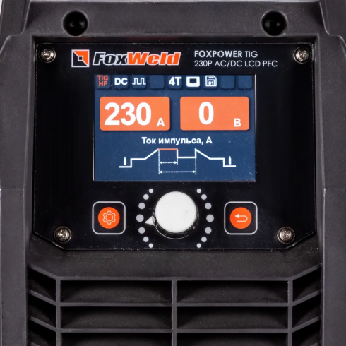 Аппарат аргонодуговой сварки FoxWeld FOXPOWER TIG 230P AC/DC LCD PFC