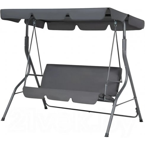Качели садовые National Tree Company Simple с тентом К-1 / DS-186 (серый)