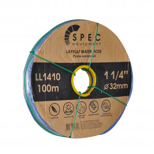 Рукав напорный (дренажный) Spec 1 1/4" 4.5 бар, 100м