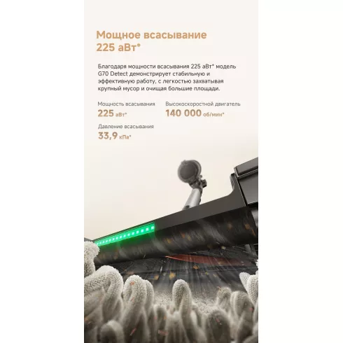 Пылесос Trouver Cordless Vacuum Cleaner G70 Detect V2515