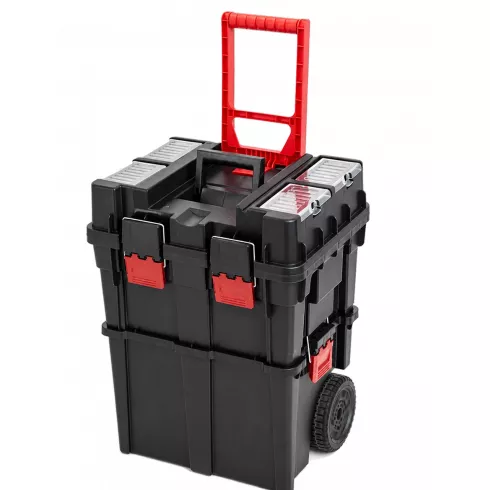 Ящик для инструментов QBrick System Wheelbox HD Compact Logic PROMO RED (черный)