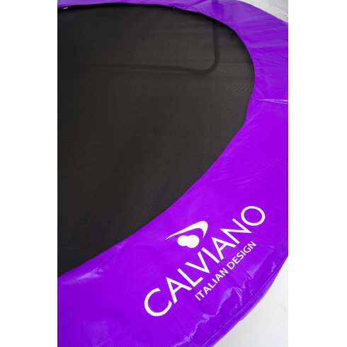 Батут с защитной сеткой Calviano 12ft Inside Master Purple 374 см