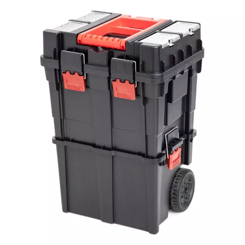 Ящик для инструментов QBrick System Wheelbox HD Compact Logic PROMO RED (черный)