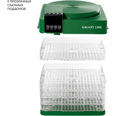 Сушилка для овощей и фруктов Galaxy Line GL 2630 (зеленый)