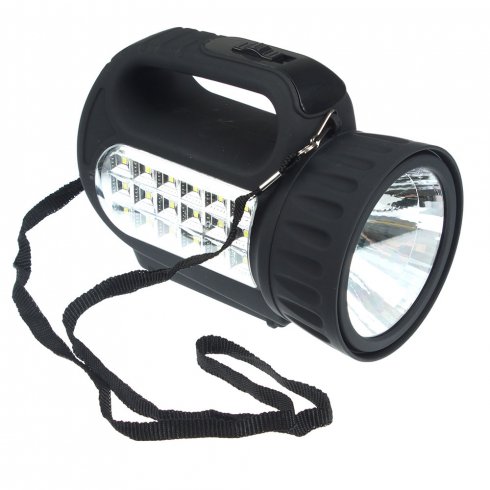 Фонарь прожектор аккумуляторный Чингисхан 18 SMD + 1 Вт LED