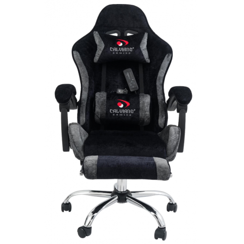 Вибромассажное кресло Calviano Avanti Ultimato (black-grey fabric)