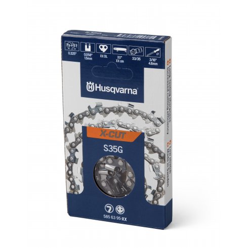 Цепь Husqvarna 18" 0.325" 1.5 72DL S35G X-Cut (585 63 95-72)