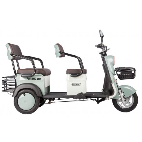 Трицикл Rutrike Gelbert Beta 48V/60V (Зелено-белый)