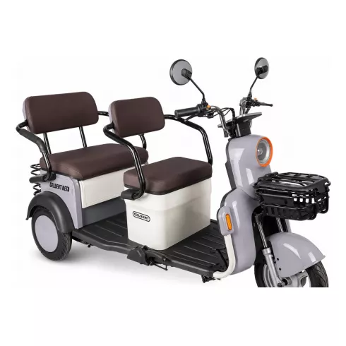 Трицикл Rutrike Gelbert Beta 48V/60V (Серо-белый)