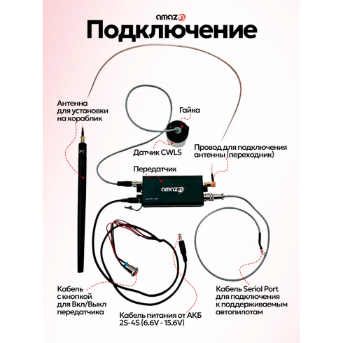 Эхолот беспроводной Amazin FishFinder FF777-PRO-CWLS