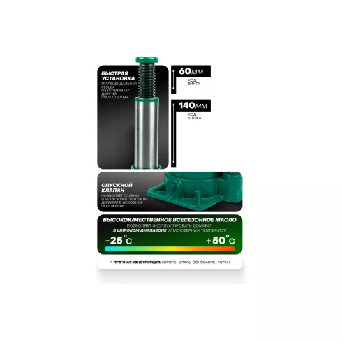 Домкрат гидравлический RockForce RF-T92004