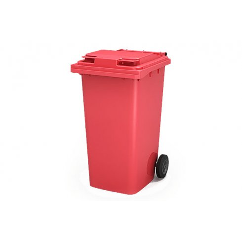 Мусорный контейнер 240 л РФ красный