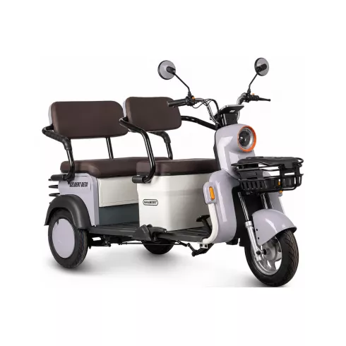 Трицикл Rutrike Gelbert Beta 48V/60V (Серо-белый)