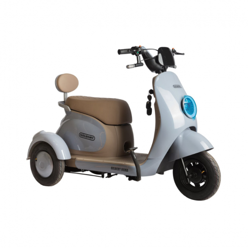 Трицикл Rutrike Gelbert Ogma 48V/60V (Серо-голубой)