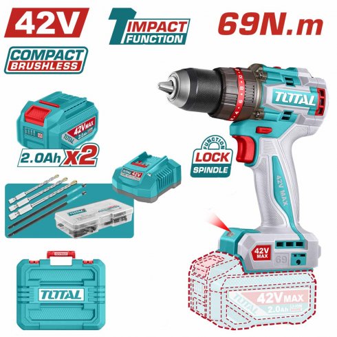 Дрель-шуруповерт TOTAL TIDLI426982
