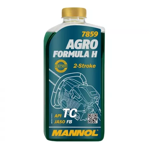 Масло моторное двухтактное синтетическое Mannol Agro for Husqvarna 7859 API TC 1л