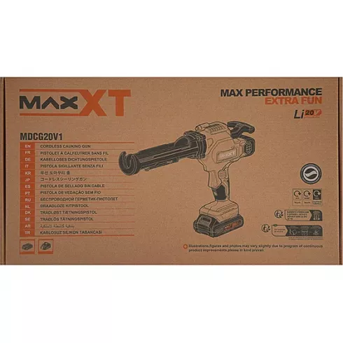 Аккумуляторный пистолет для герметика MaxXT MDCG20V1