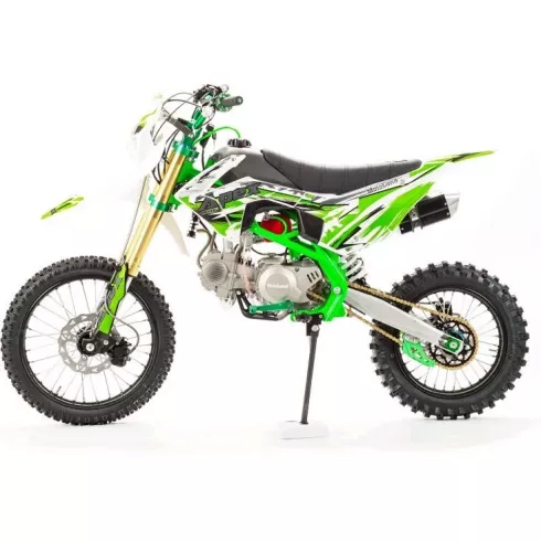 Мотоцикл кроссовый Motoland APEX125E (зеленый)