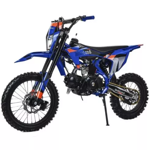 Мотоцикл кроссовый Motoland SX 125E 17/14 (синий)