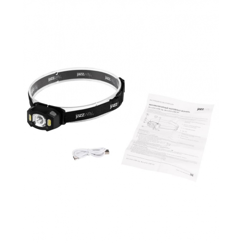 Фонарь налобный аккумуляторный Jazzway AccuH3-L5W-bk