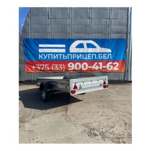 Автомобильный самосвальный оцинкованный прицеп ЛМК Цинк-Мастер (3.5х1.5х0.285 м)
