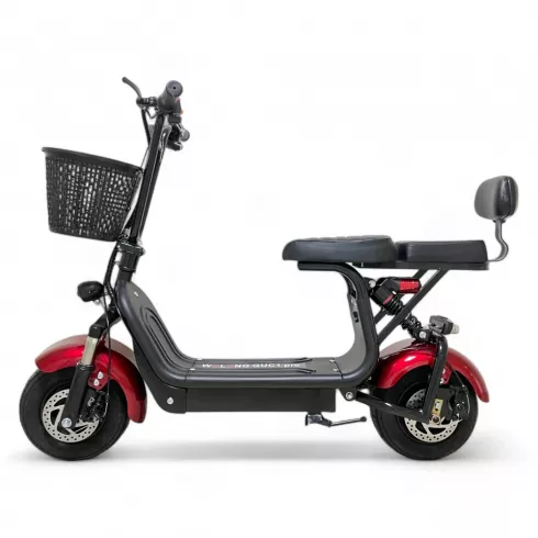 Электроскутер Wolong C1 Pro (красный)