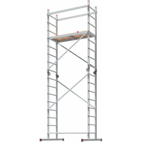 Рабочие подмости алюминиевые шарнирные Новая высота  2х2х6 3440226