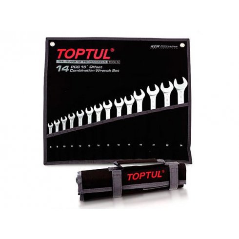 Набор ключей комбинированных 8-32мм 14шт TopTul