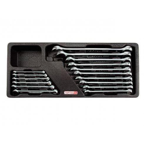 Набор-сет ключей комбинированных 6-24мм 434х176мм Toptul GAAT1604 16 предметов